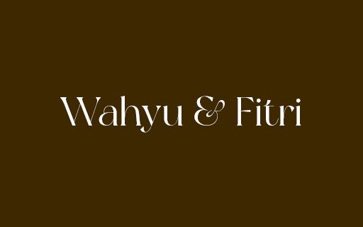 Wahyu & Fitri